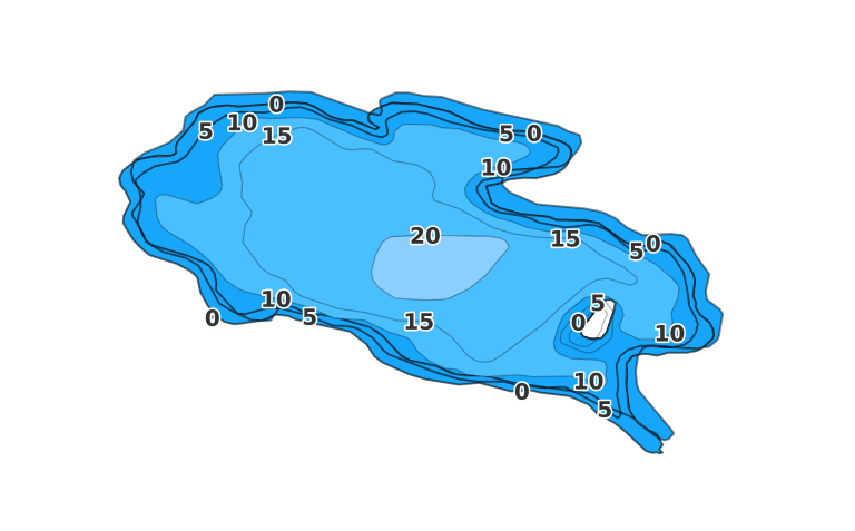 West Bear Lake - Fishing Points