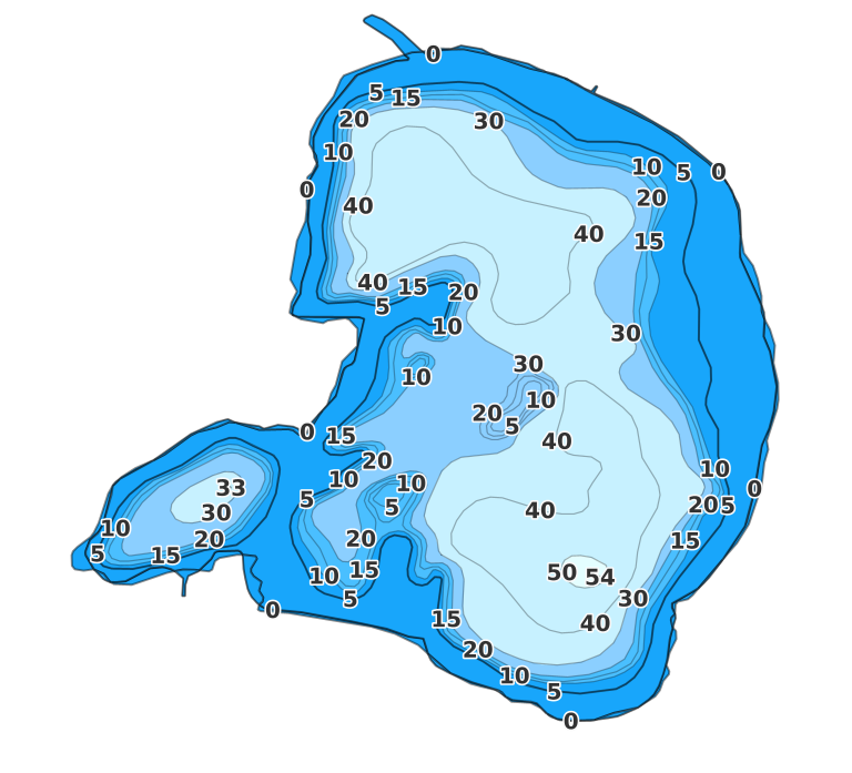 Whitefish Lake - Fishing Points