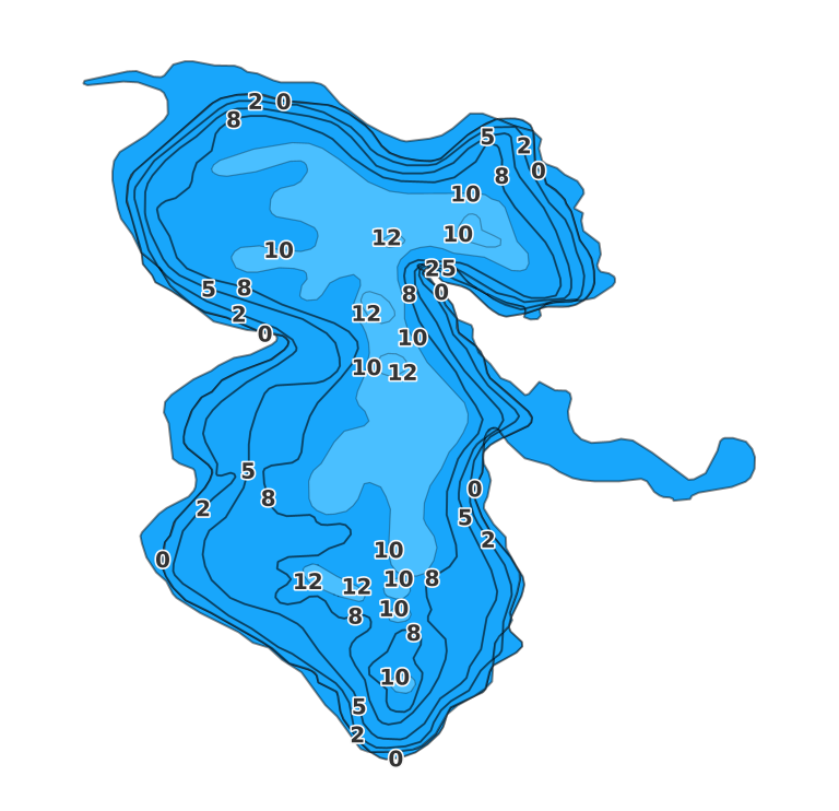 Wolf Lake - Fishing Points
