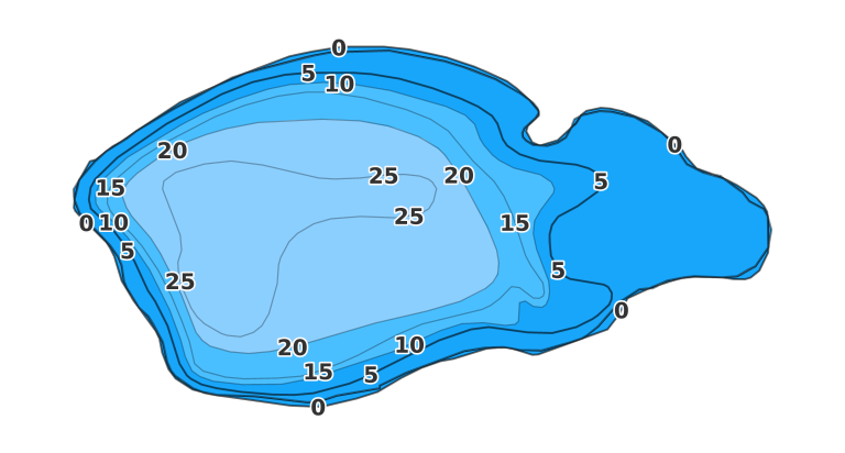 Adney Lake coverage - Fishing Points