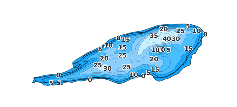 Allen Lake coverage - Fishing Points