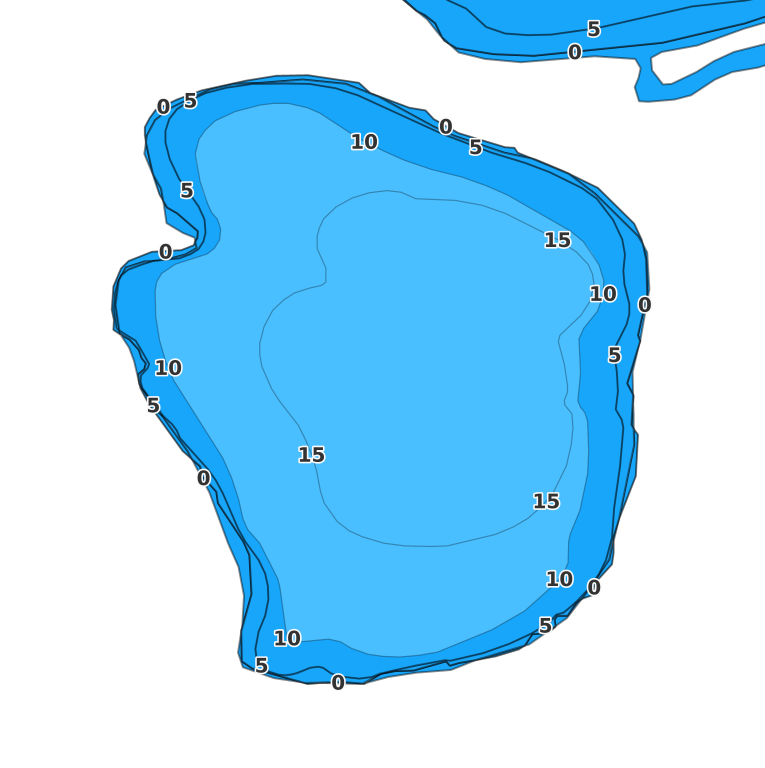 Amber Lake coverage - Fishing Points