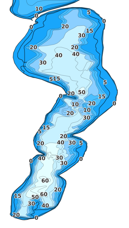 Amelia Lake coverage - Fishing Points