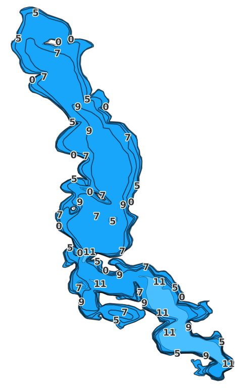 Artichoke Lake coverage - Fishing Points