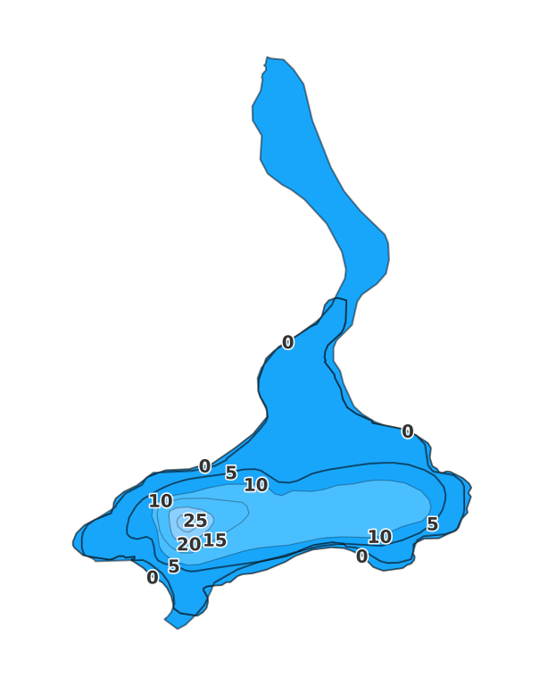 Aspen Lake coverage - Fishing Points