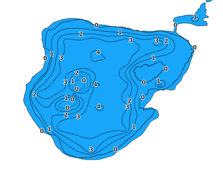 Baldwin Lake coverage - Fishing Points