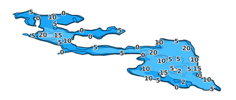 Ball Club Lake coverage - Fishing Points
