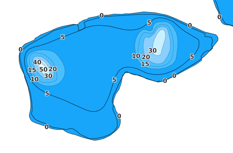 Ballantyne Lake coverage - Fishing Points