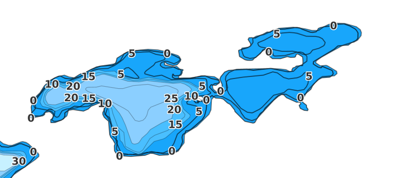 Barnum Lake coverage - Fishing Points