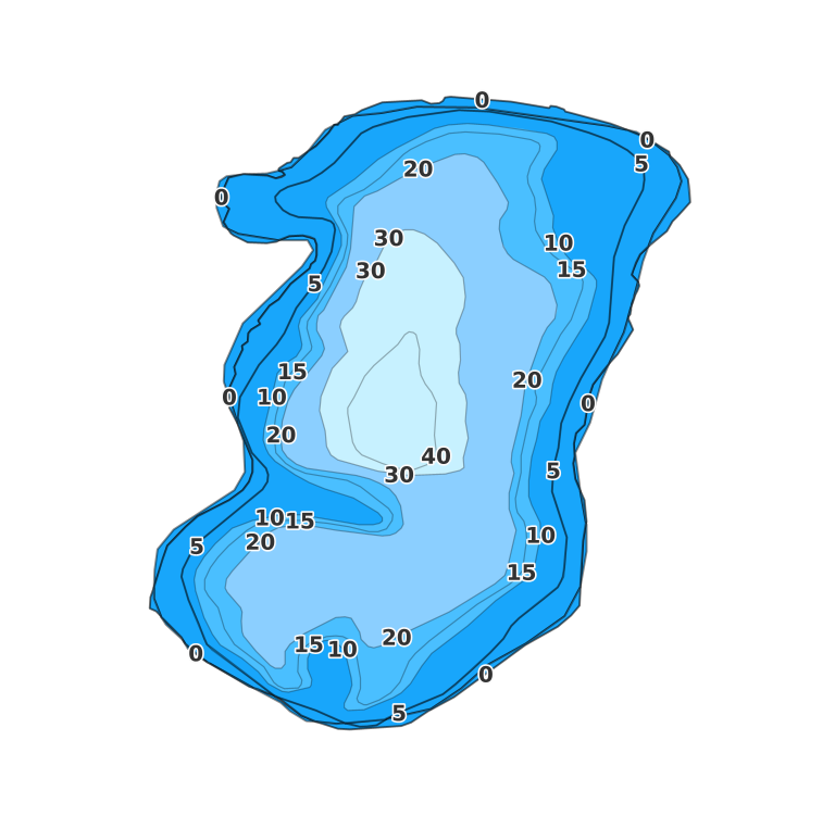 Bass Lake coverage - Fishing Points