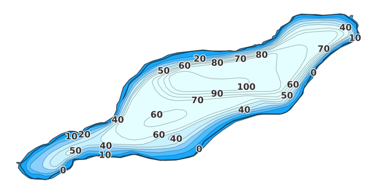 Big Deep Lake - Fishing Points