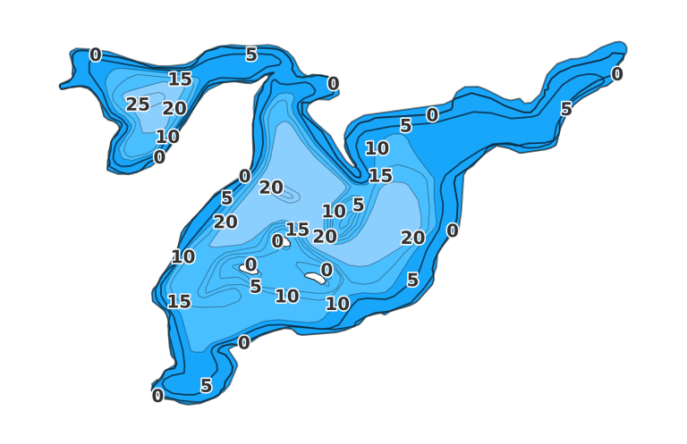 Bijou Lake - Fishing Points