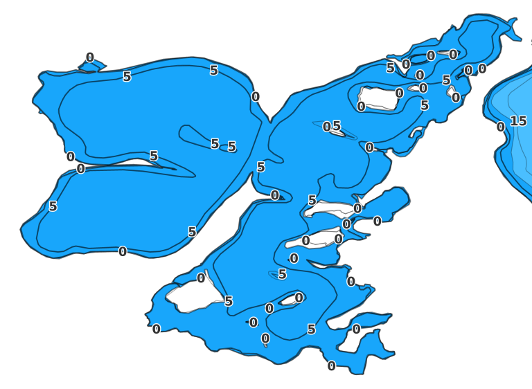 Cedar Lake - Fishing Points
