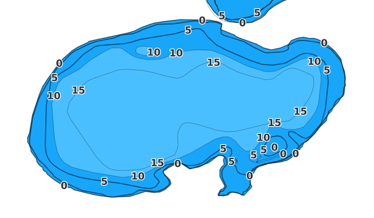 Centerville Lake - Fishing Points