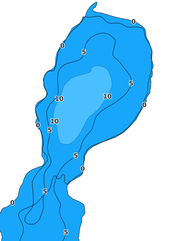 Decker Lake - Fishing Points