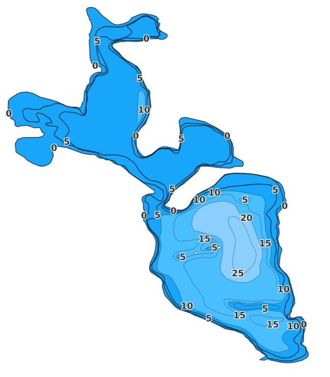 Dixon Lake - Fishing Points