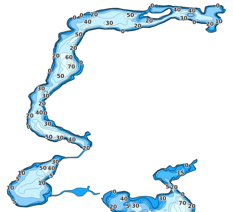 Elbow Lake - Fishing Points