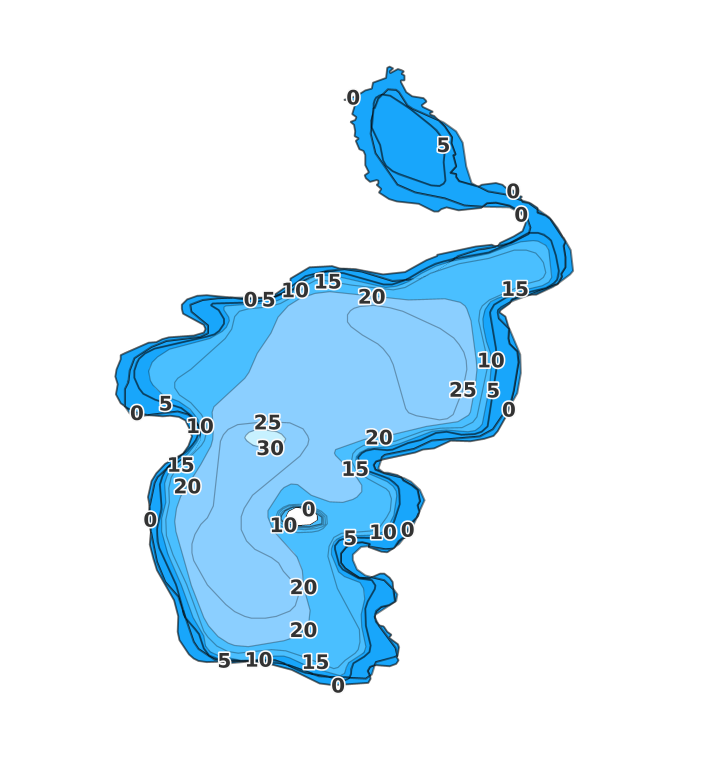 Falk Lake - Fishing Points