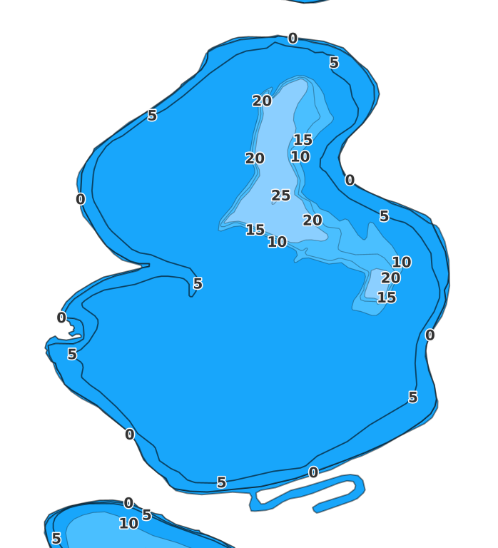 Hall Lake - Fishing Points