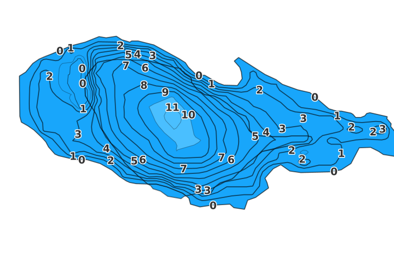 Lake Smetana - Fishing Points