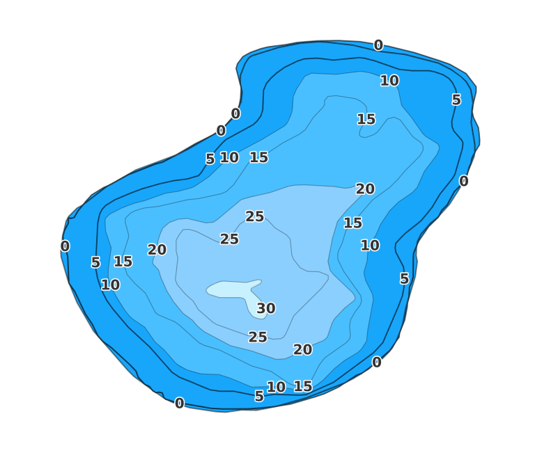 Leven Lake - Fishing Points