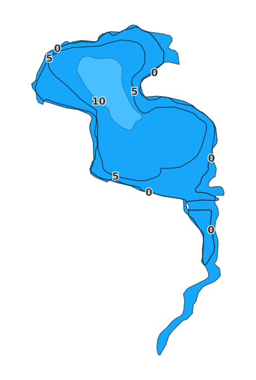 Little Stanchfield Lake - Fishing Points
