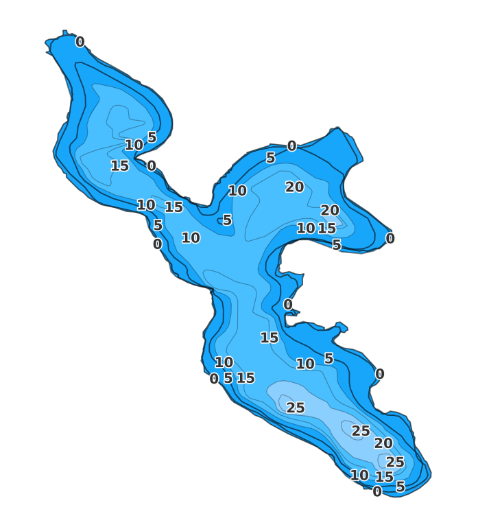Lotus Lake - Fishing Points
