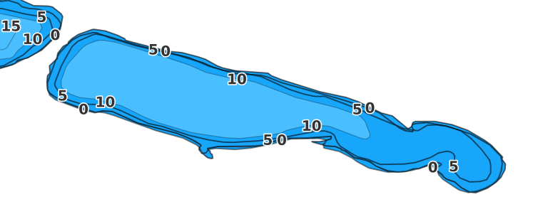 Lower Elk Lake - Fishing Points