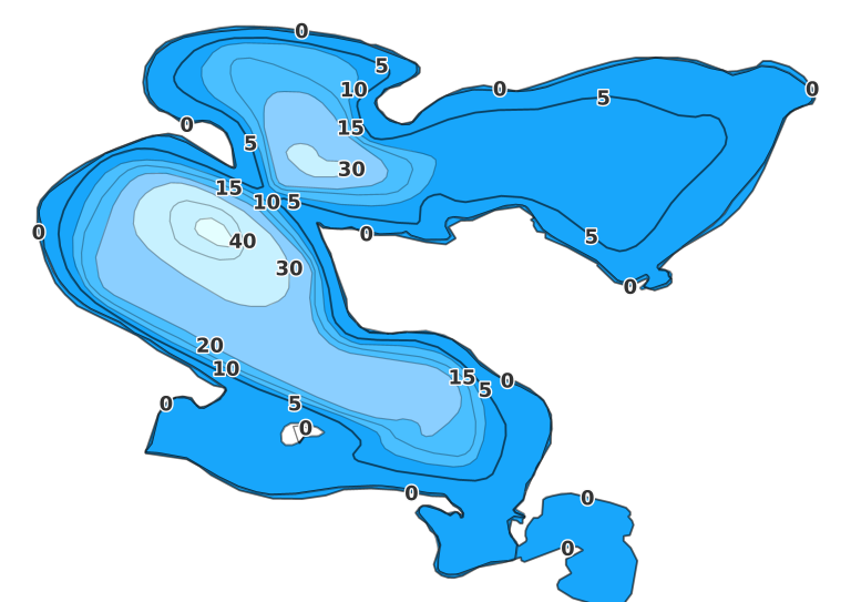 Madison Lake - Fishing Points