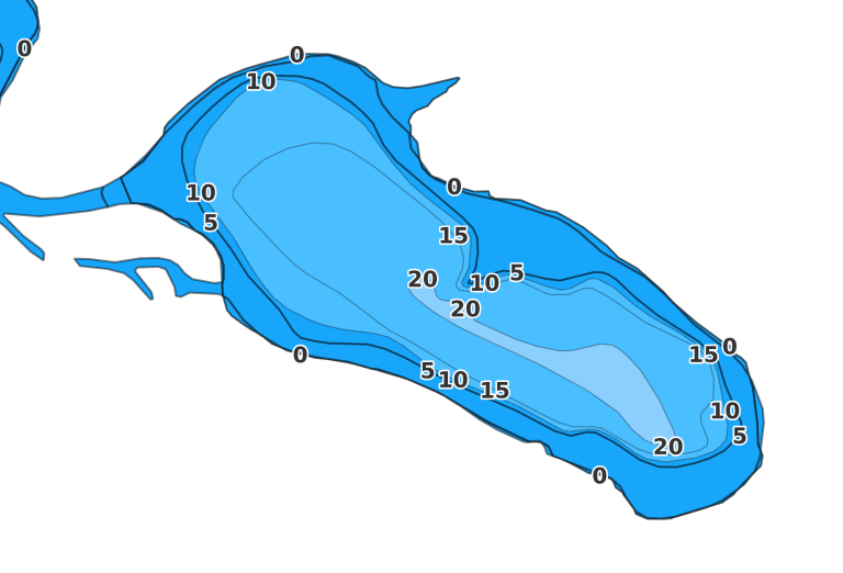 Nisswa Lake - Fishing Points