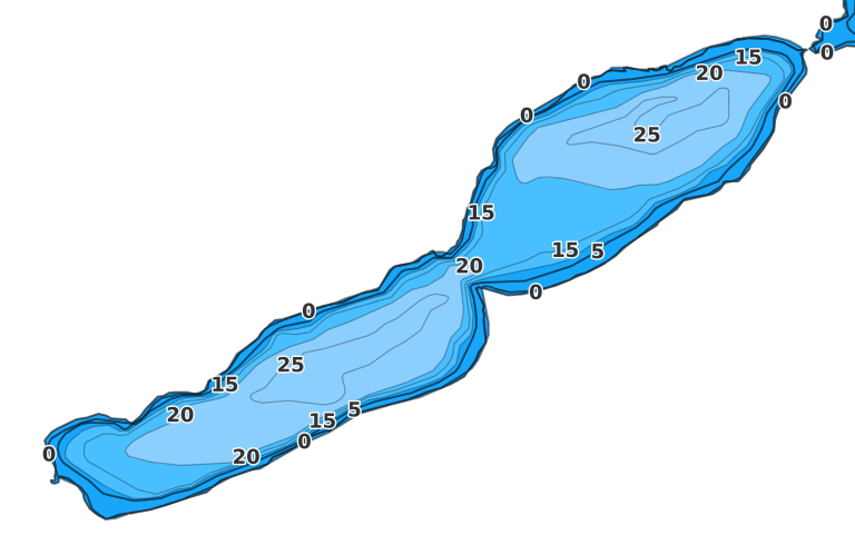 Pine Lake - Fishing Points