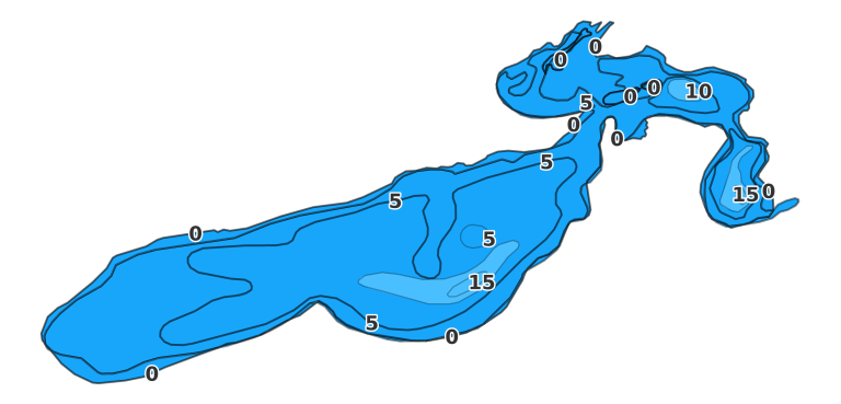 Pine Lake - Fishing Points