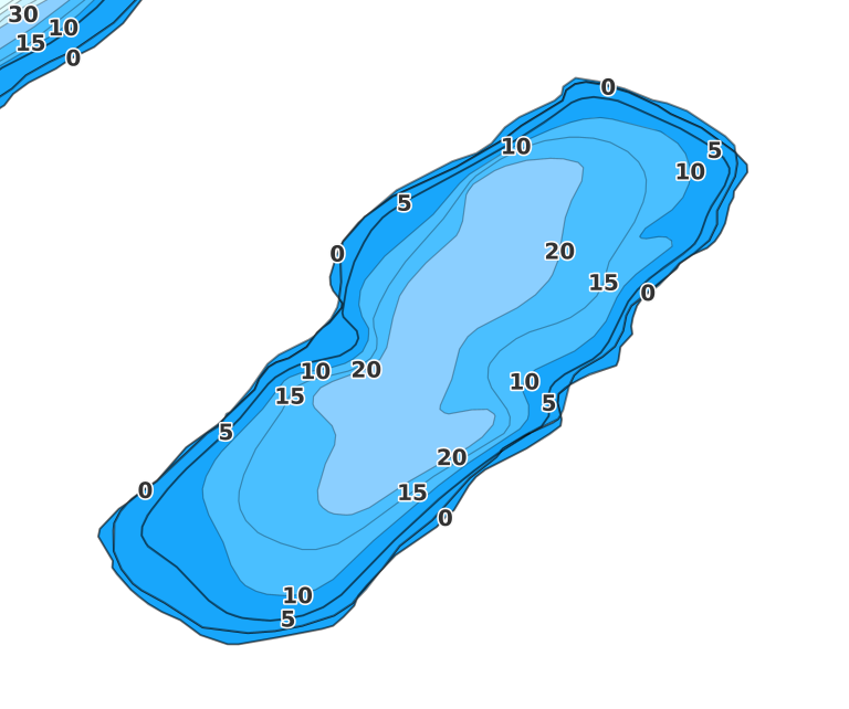 Smoky Hollow Lake - Fishing Points