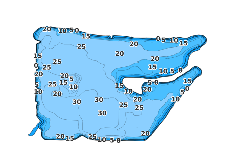 Base Lake coverage - Fishing Points