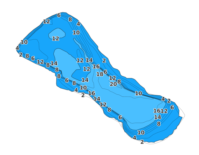 Blue Lake coverage - Fishing Points