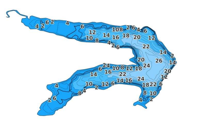 Burchard Lake coverage - Fishing Points