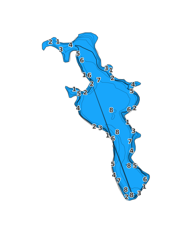 Camp Hayes Lake coverage - Fishing Points