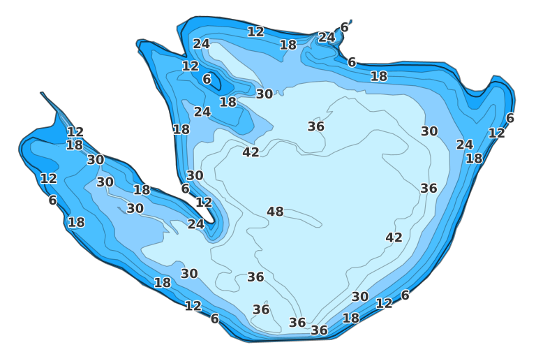Lake Minatare coverage - Fishing Points