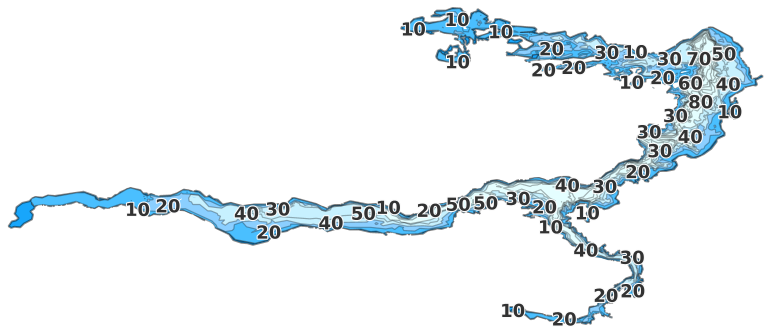 Merritt Reservoir coverage - Fishing Points