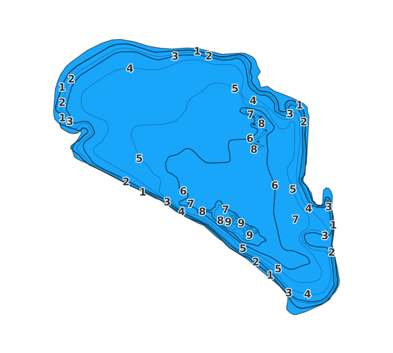Shell Lake - Fishing Points