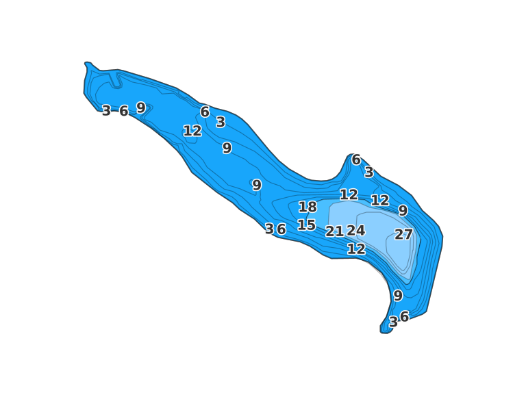 Skyview Lake - Fishing Points
