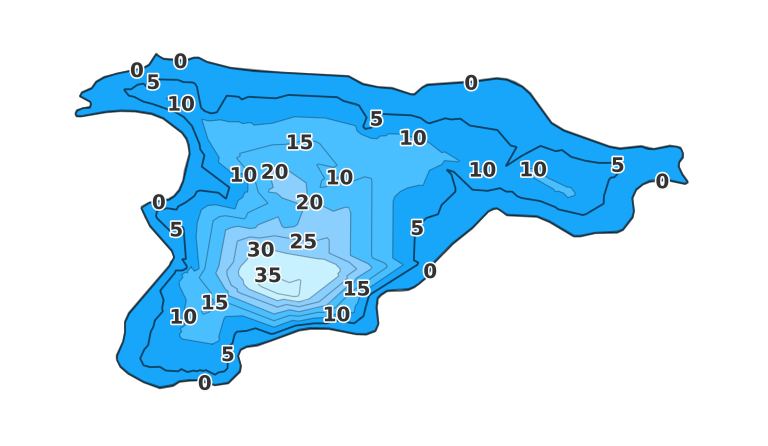 Angle Pond coverage - Fishing Points