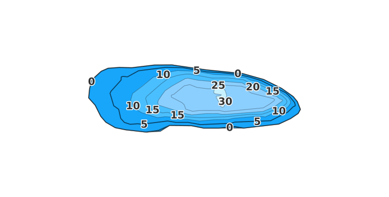 Arch Pond coverage - Fishing Points