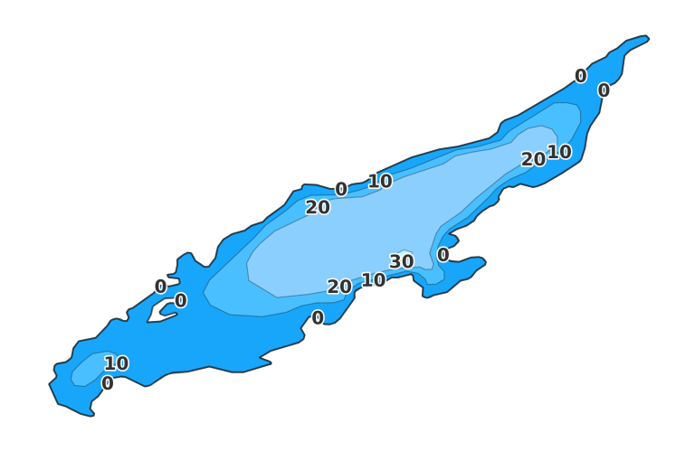Ayers Pond coverage - Fishing Points