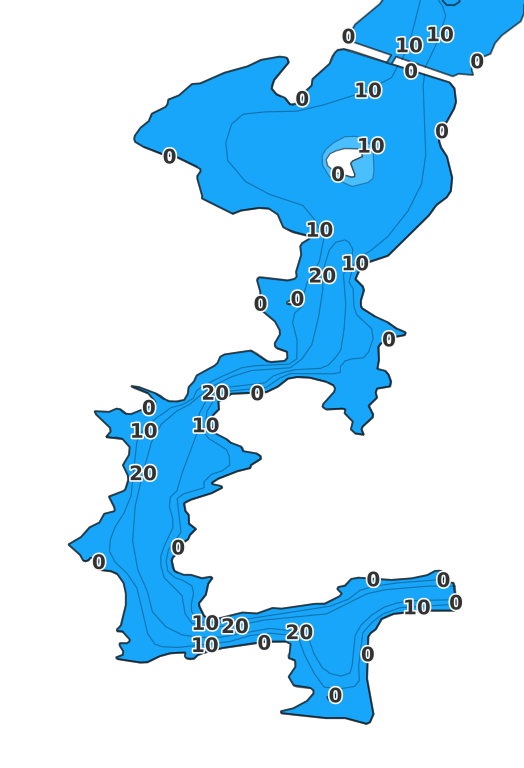 Bellamy Reservoir coverage - Fishing Points