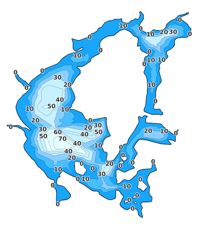 Big Island Pond coverage - Fishing Points