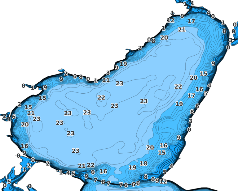 Alkaline Lake coverage - Fishing Points