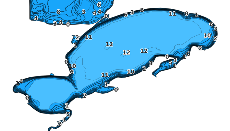 Barnes Lake coverage - Fishing Points