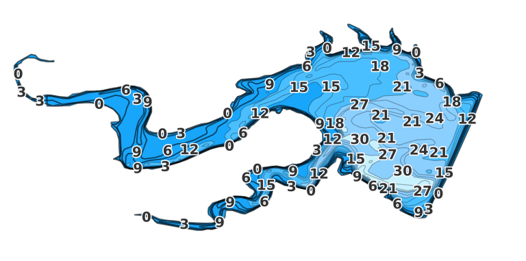 Blacktail Lake coverage - Fishing Points