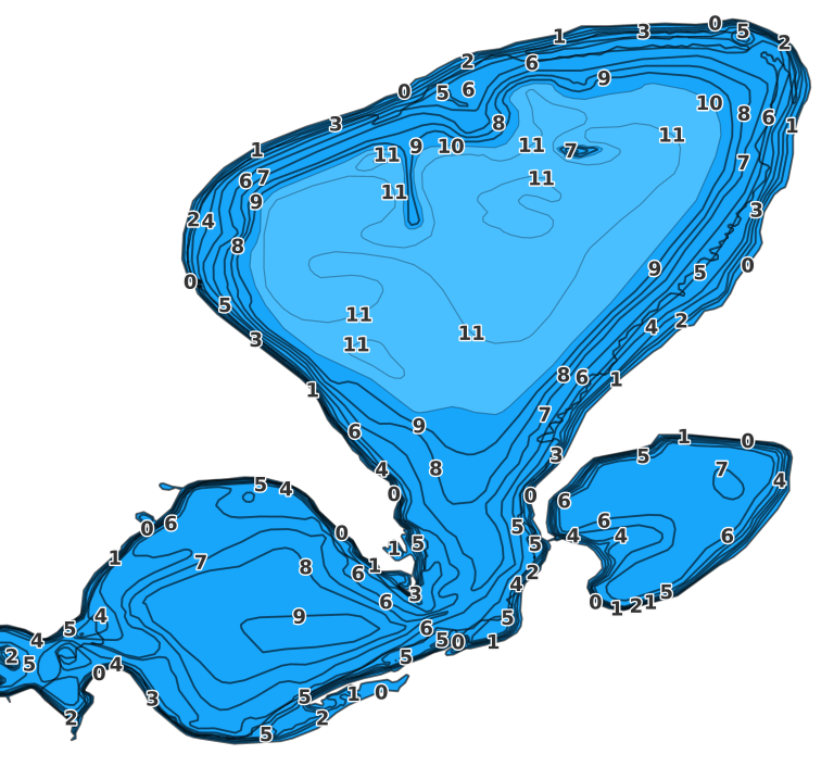 Buffalo Lodge Lake coverage - Fishing Points